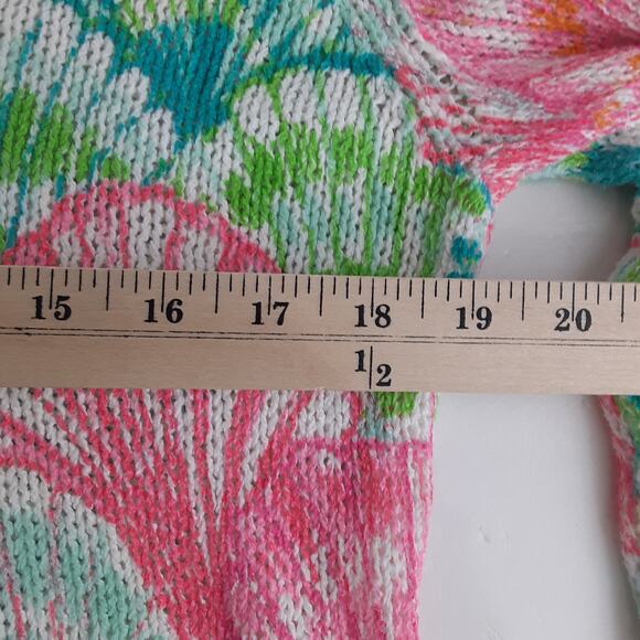Lilly Pulitzer Small Armory Sweater Scoop Neck O Shello Womens M Ocean Seashell - Picture 7 of 9